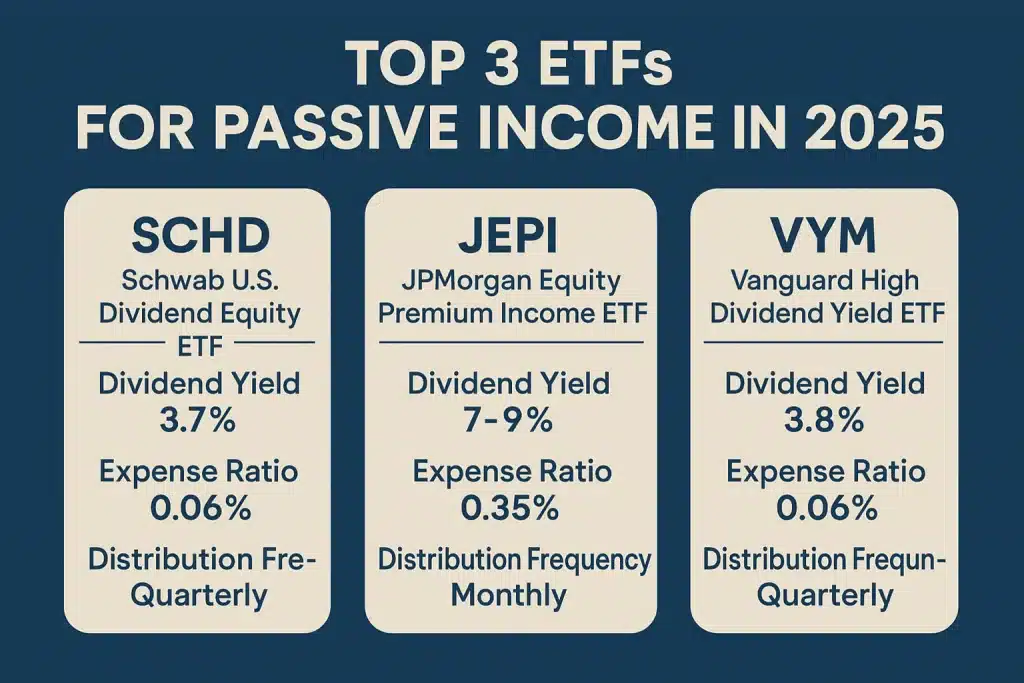 Top 3 ETFs in 2025 for Passive Income